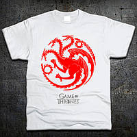 Футболка Fruit of the Loom Дом Таргариены Игра Престолов House Targaryen Game of Thrones Белы K[, код: 7584710