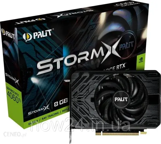 Відеокарти Palit GeForce RTX 4060 Ti StormX 8GB GDDR6 (NE6406T019P1-1060F)