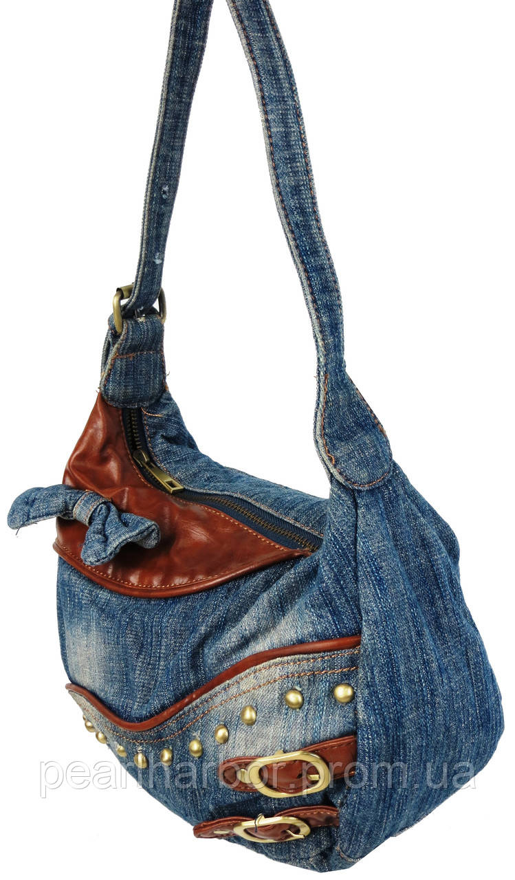 Женская джинсовая сумка Fashion jeans bag Синий (Jeans8031 blue) XE, код: 7730861 - фото 3 - id-p2138111364