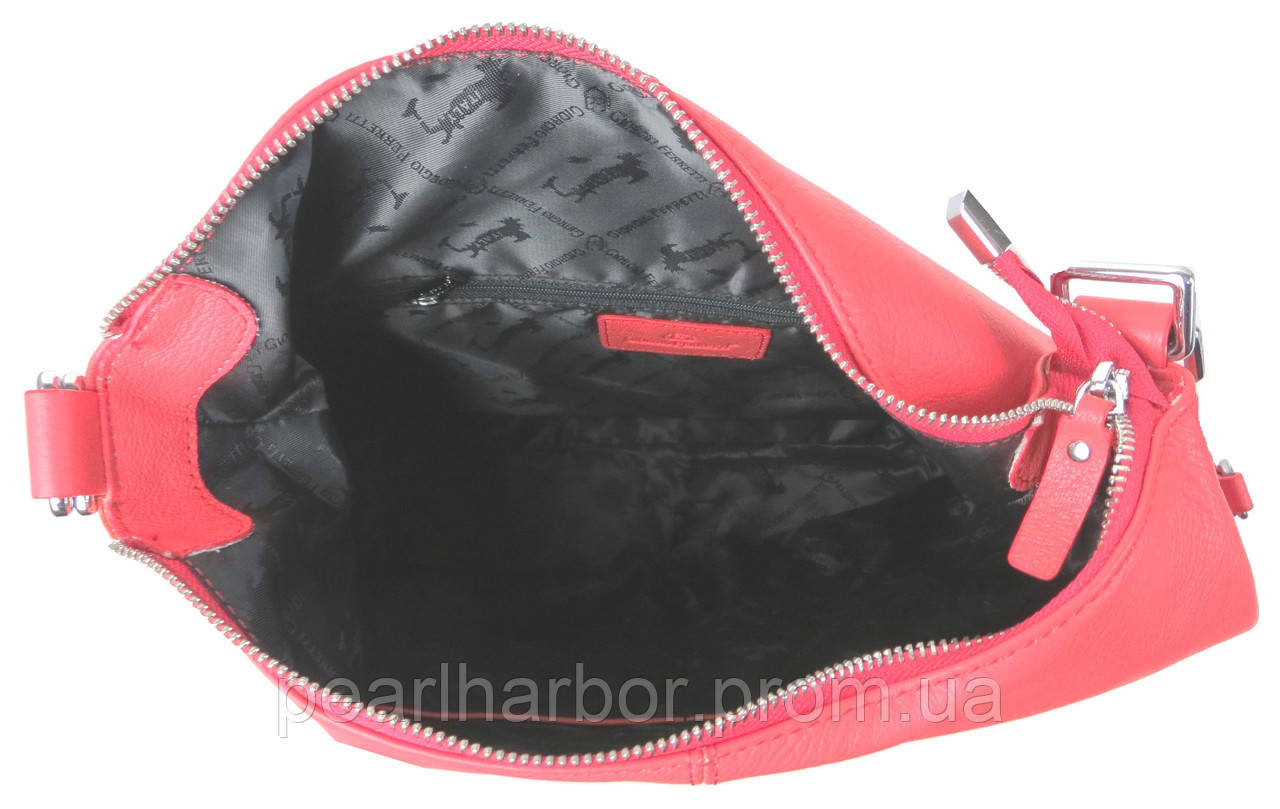 Женская кожаная сумка - рюкзак траснформер Giorgio Ferretti 34х31х12 см Коралловый (0329Q34 r XE, код: 7790857 - фото 7 - id-p2138111366