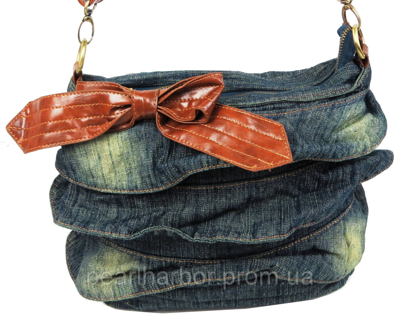 Женская джинсовая сумка Fashion jeans bag Темно-синий (Jeans6012 navy) XE, код: 7830160 - фото 3 - id-p2138111368