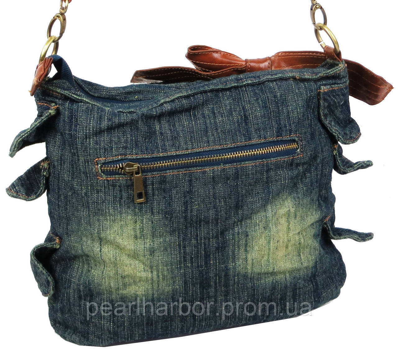 Женская джинсовая сумка Fashion jeans bag Темно-синий (Jeans6012 navy) XE, код: 7830160 - фото 5 - id-p2138111368