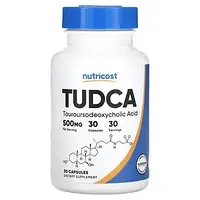 Nutricost, TUDCA, 500 мг, 30 капсул в Украине