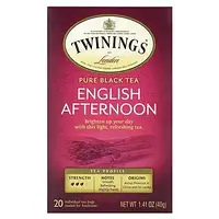 Twinings, Чистый черный чай, английский полдник, 20 чайных пакетиков, 40 г (1,41 унции) в Украине