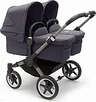 Дитяча коляска Bugaboo Donkey 5 Twin Complete Stormy Blue Głęboko Spacerowy