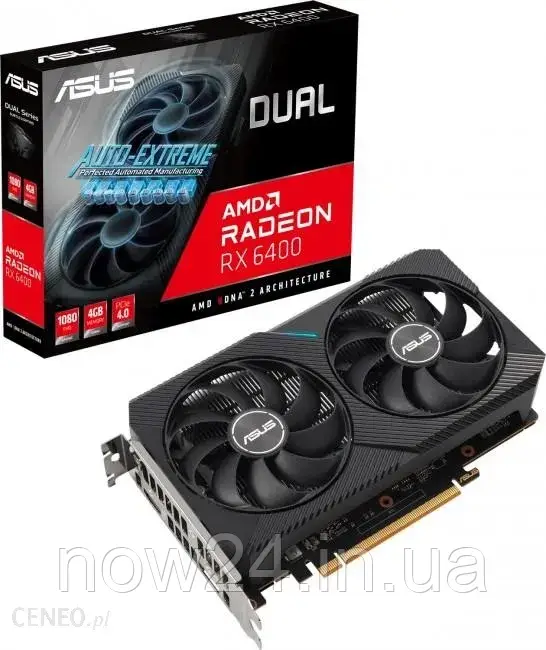 Відеокарти Asus Radeon RX 6400 DUAL 4GB (DUALRX64004G)