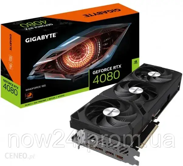 Відеокарти GIGABYTE GeForce RTX 4080 WINDFORCE 16GB GDDR6X (GVN4080WF316GD)