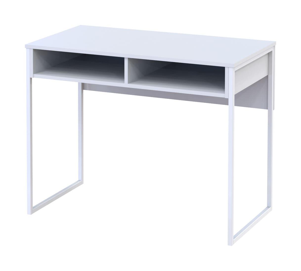 Стіл письмовий "Барт" 100х55х78 см. З поличкою, Білий, фото 1