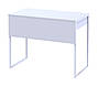 Стіл письмовий "Барт" 100х55х78 см. З поличкою, Білий, фото 4