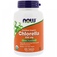 Хлорелла NOW Foods Chlorella 500 mg 200 Tabs IB, код: 7518302