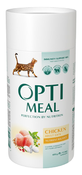 Корм для кішок Optimeal (Оптиміл) Захист імунітету з куркою, 650 г