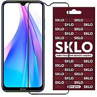 Противоударное защитное стекло SKLO Full Glue 3D NEW для Xiaomi Redmi Note 8T Черный OD, код: 5572491