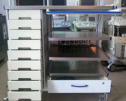 Столик візок Ассистор обладнання для Ендоскопії Endoscopy Trolleys