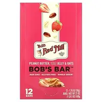 Bob's Red Mill, Bob's Better Bar, Peanut Butter Jelly & Oats, 12 Bars, 1.76 oz (50 g) Each