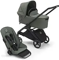 Дитяча коляска Bugaboo Dragonfly - wózek głęboko-spacerowy 2w1-Black-Forest Green-Forest Green