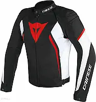 Мотокуртка Dainese Avro D2 Black/White/Red Kurtka Biały