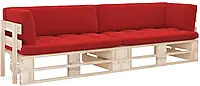 VidaXL Sofa 2-Os. Z Palet Z Poduszkami Impregnowane Drewno Sosnowe 3066679