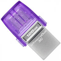 USB флеш наель Kingston 128GB DataTraveler microDuo 3C USB 3.2/Type C (DTDUO3CG3/128GB) e