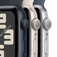 Смарт-годинник Apple Watch SE 2023 GPS 40mm Starlight Aluminium Case with Starlight Sport Band - S/M (MR9U3QP/A) e