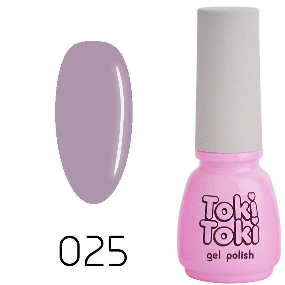 Гель-лак для нігтів Toki-Toki № 025 пильний бузковий, 5 мл
