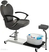 Beauty System Fotel Do Pedicure Z Masażerem Stóp Br-2301 Szary