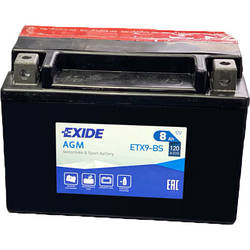 Автомобільний акумулятор EXIDE AGM 8Ah (+/-) (120EN) (ETX9-BS) e