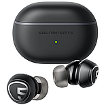 Сенсорні бездротові навушники з шумоподавленням Soundpeats Mini Pro чорні Bluetooth 5.2 захист IPX5, фото 4