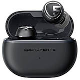 Сенсорні бездротові навушники з шумоподавленням Soundpeats Mini Pro чорні Bluetooth 5.2 захист IPX5, фото 6