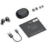 Сенсорні бездротові навушники з шумоподавленням Soundpeats Mini Pro чорні Bluetooth 5.2 захист IPX5, фото 7