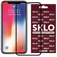 Противоударное защитное стекло SKLO Full Glue 3D NEW для Apple iPhone 11 Pro Max XS Max (6. DM, код: 5572421