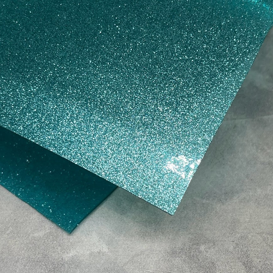 Плівка (блискітки всередині), 16*32 см, колір-бірюза, Бірюзовий, фото 1