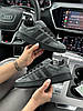 Жіночі кросівки Adidas Campus PRM Dark Gray Black (Сірі) Взуття кеди Адідас Кампус ПРМ натуральна замша демісезон, фото 5