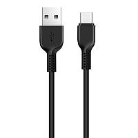 Прочный Дата кабель - Зарядка Hoco X13 USB to Type-C длина 1 метр для Android Черный IO, код: 6828602