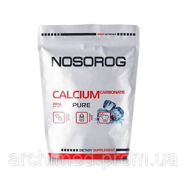 Микроэлемент Кальций для спорта Nosorog Nutrition Calcium Carbonate 200 g 66 servings Pure ON, код: 7808566 - фото 1 - id-p2138724761