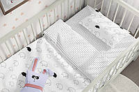 Дитячий комплект постільної білизни Бязь Вівця Доллі Для дітей 1-3 років Розмір 105х140 см
