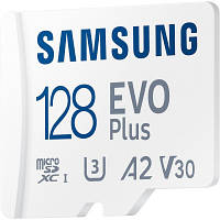 Карта памяти Samsung microSDXC 128GB C10 UHS-I R130MB/s Evo Plus + SD (MB-MC128KA/EU) e