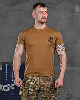 Тактическая футболка пототводящая coolmax койот Армейская футболка Байрактар кулмакс