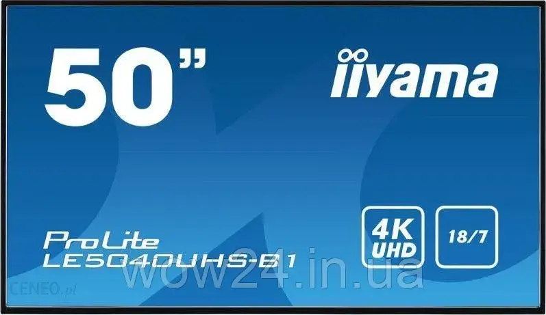 Монітор IIYAMA wielkoformatowy 50'' LE5040UHS-B1 LAN,AMVA3,18/7,4K,