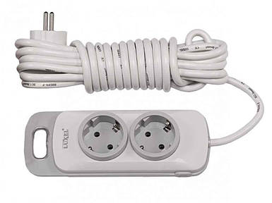 Подовжувач електричний 5м 2 гнізда земля NOTA 4115 ТМ LUXEL FG