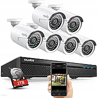 SANNCE SYSTEM CCTV 8CH 1080P FHD POE-2TB SEN48PBE2V266BE