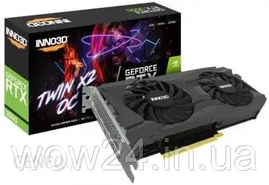 Відеокарта Inno3D Geforce Rtx 3050 Twin X2 Oc 8Gb Gddr6 (N3050208D6X11902130)