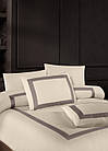 Комплект постільної білизни First Choice Deluxe Satin 200х220 Belezza Cappuccino, фото 3
