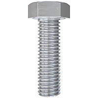 Болт M27x130 метричний з шестигранною голівкою і повною різьбою, кл.міц. 8.8, DIN933, оцинкований