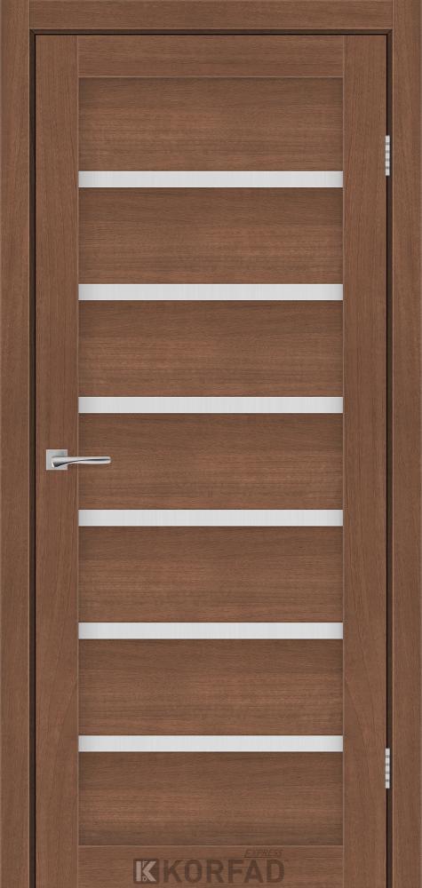 Двері міжкімнатні Korfad Express Delmont - Вільха гірська (зі склом сатин), фото 1