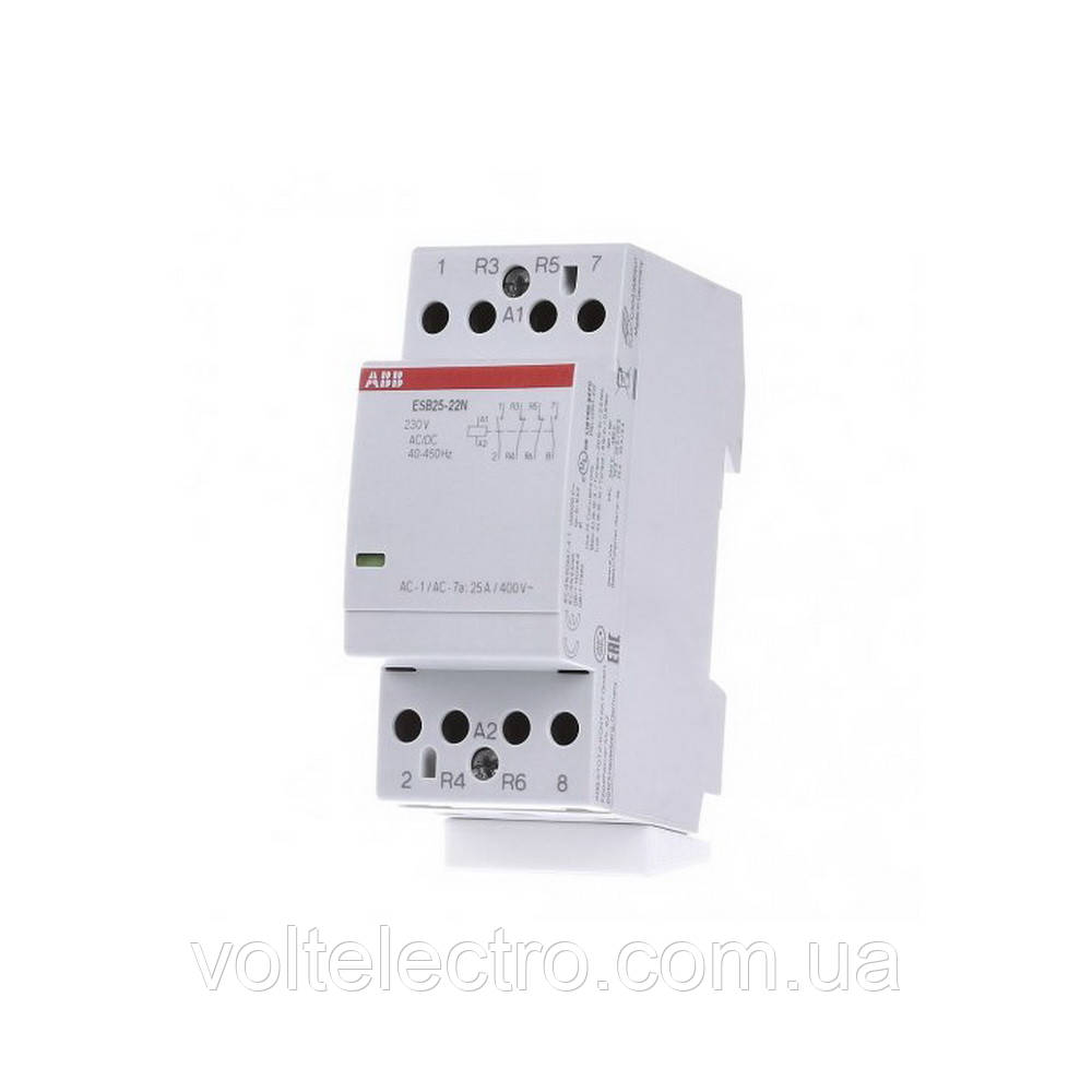 Контактор модульний ABB 4p 25А 230В AC/DC ESB25-22N-06 ( 1SAE231111R0622 ) -----