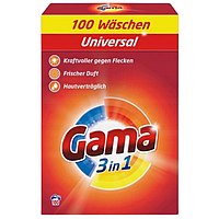 Стиральный порошок для ручной стирки Gama 3в1 Universal на 100 стирок 6 кг