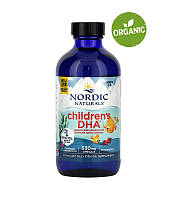 Nordic Naturals, Children's DHA, ДГК для детей от 1 до 6 лет, рыбий жир, омега-3, клубничный вкус, 237 мл