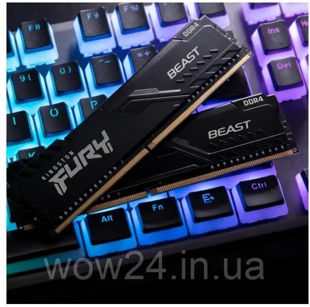 Пам'ять Kingston Pamięć Ddr4 Fury Beast 128Gb(4*32Gb)/3200 Cl16 (KF432C16BBK4128)