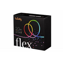 Гірлянда Twinkly Smart LED Flex RGB, гнучкий контур, IP20, 2м, кабель білий TWFL200STW-WEU smart