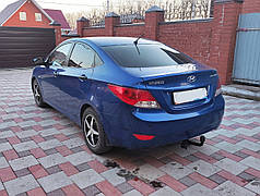 Фаркоп Hyundai Accent 2011-2017 (Хендай Акцент)  польский,гак на болтах